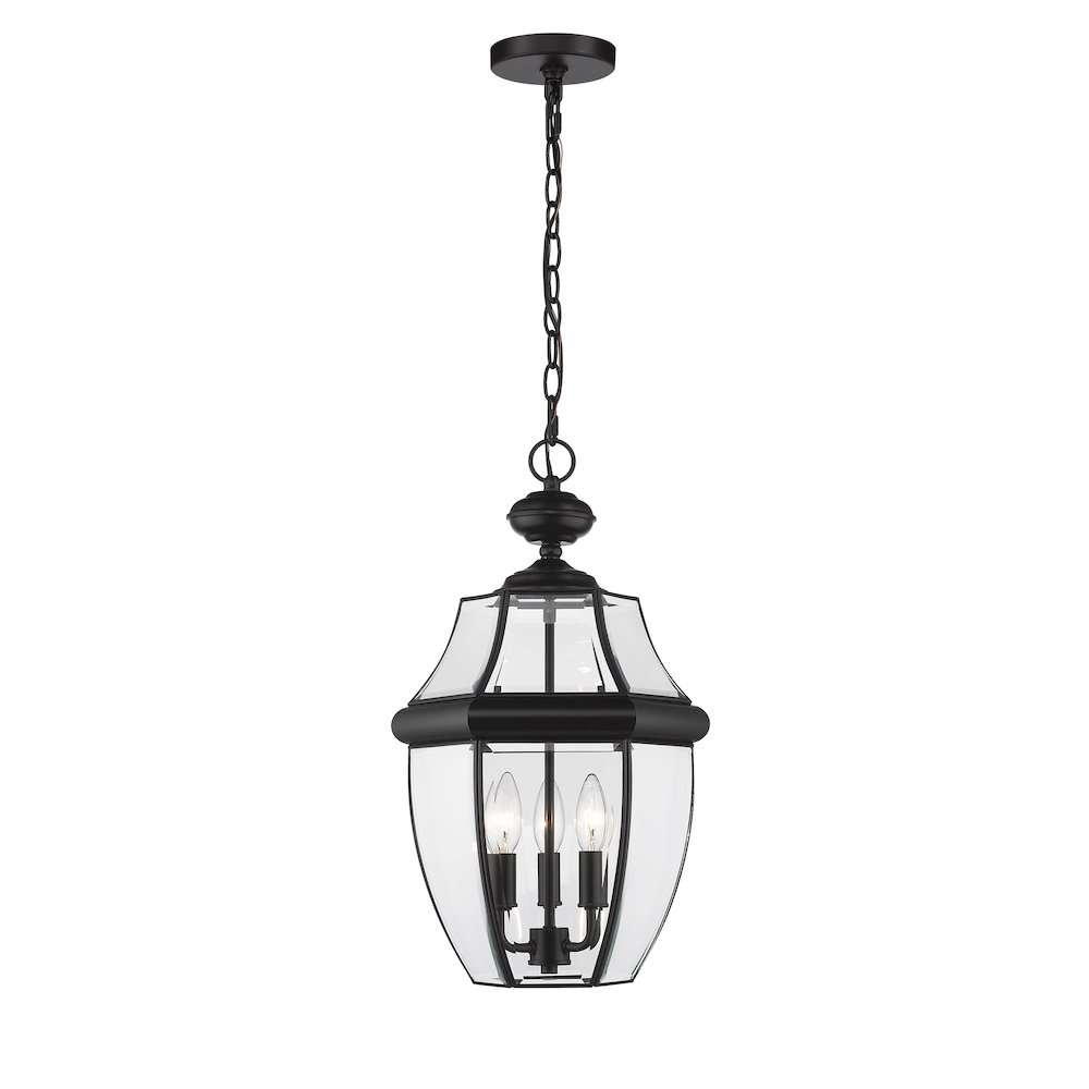 Z-Lite 3 Light Outdoor Chain Mount Ceiling Fixture. Picture 2