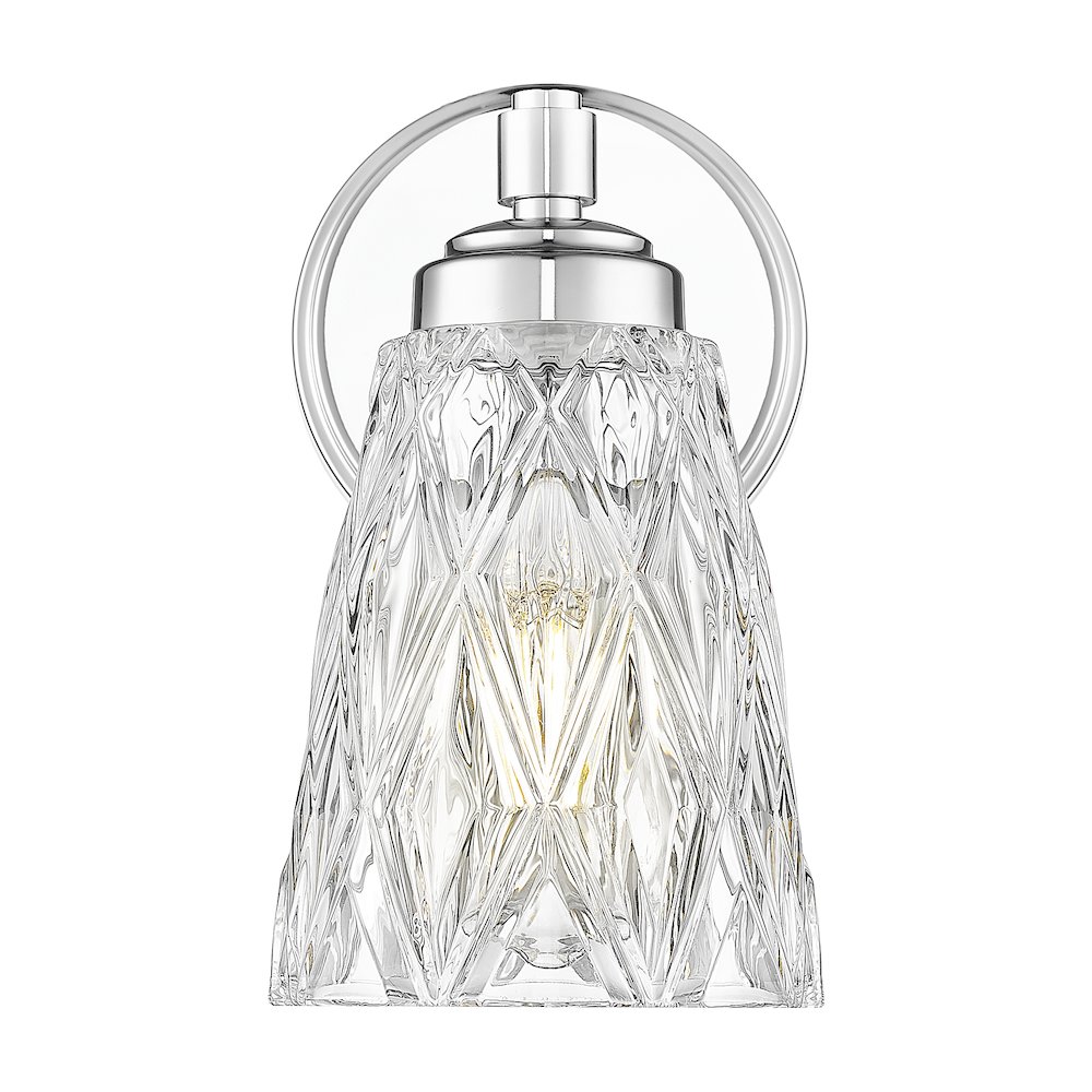 Z-Lite 1 Light Wall Sconce, Chrome. Picture 2