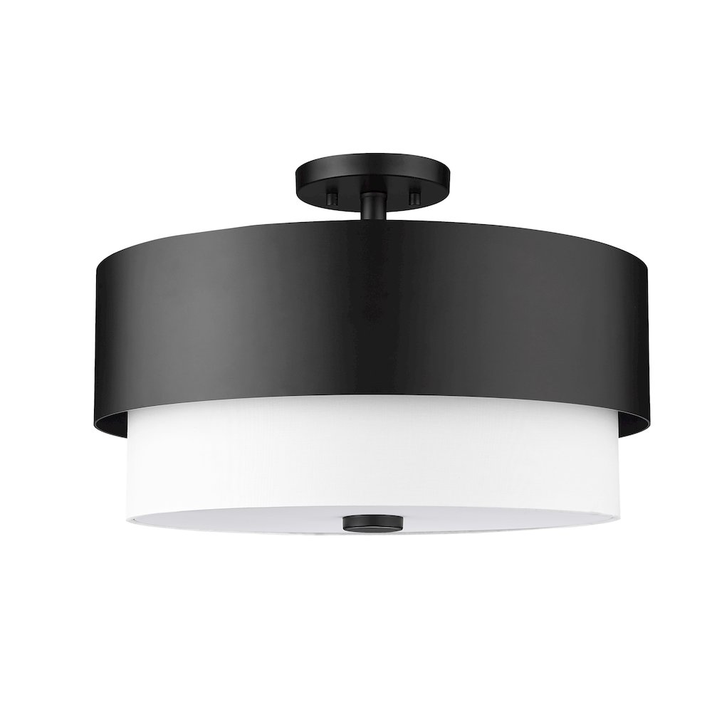 Z-Lite 3 Light Semi Flush Mount. Picture 5