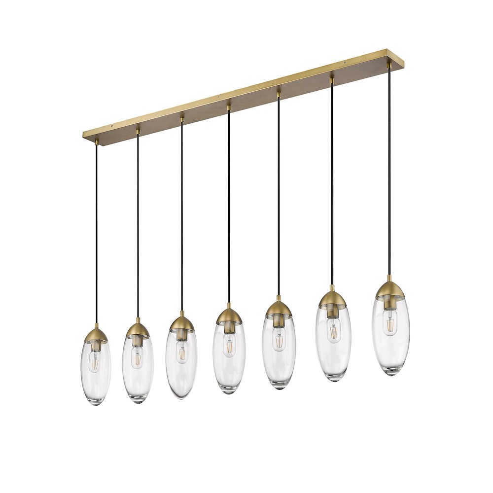 Z-Lite 7 Light Linear Chandelier. Picture 5