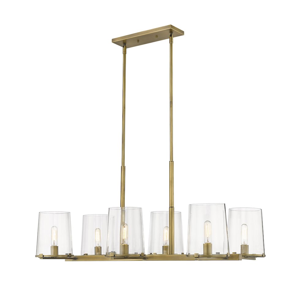 Z-Lite 6 Light Linear Chandelier. Picture 3