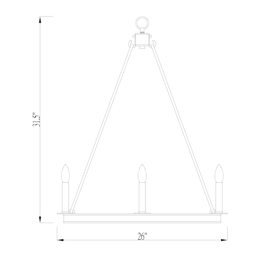 Z-Lite 8 Light Chandelier. Picture 8