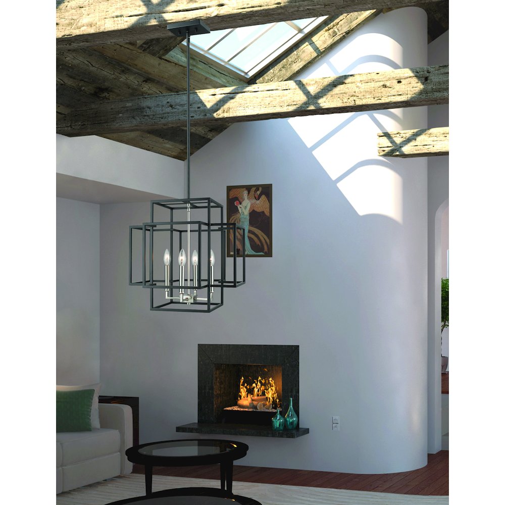 Z-Lite 4 Light Chandelier. Picture 5