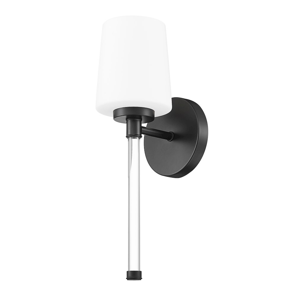 Z-Lite 1 Light Wall Sconce, Matte Black. Picture 7