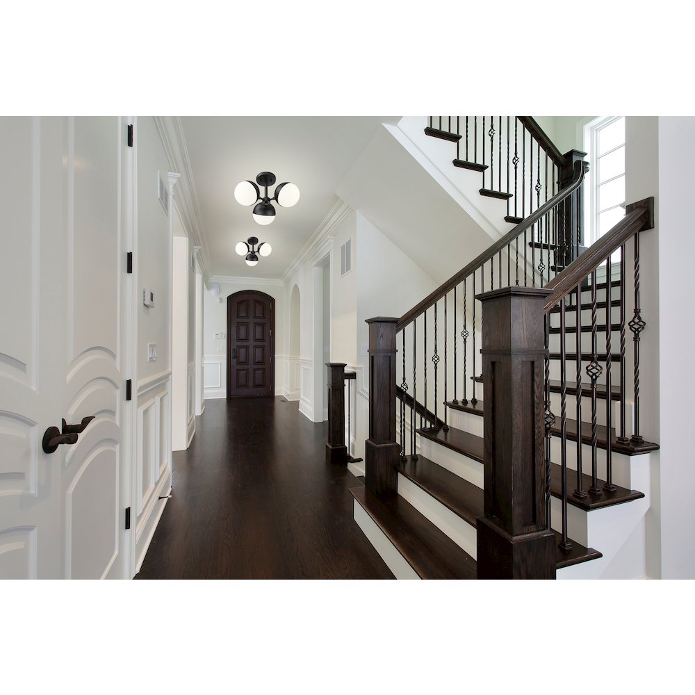 Z-Lite 3 Light Semi Flush Mount. Picture 6