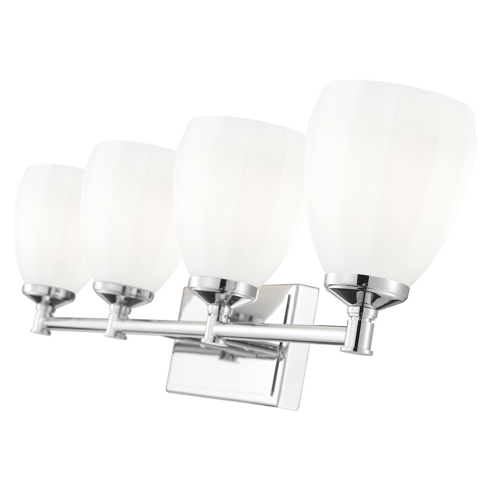 Z-Lite Oren 4 Light Vanity in Chrome  color, Steel frame. Picture 4