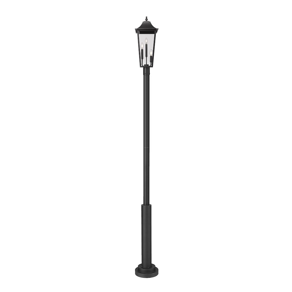 Z-Lite 3 Light Outdoor Post Mounted Fixture. Picture 3