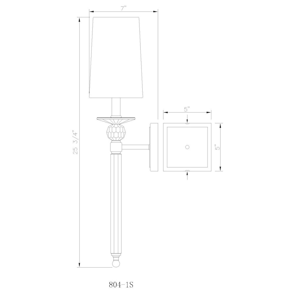 Z-Lite 1 Light Wall Sconce. Picture 8