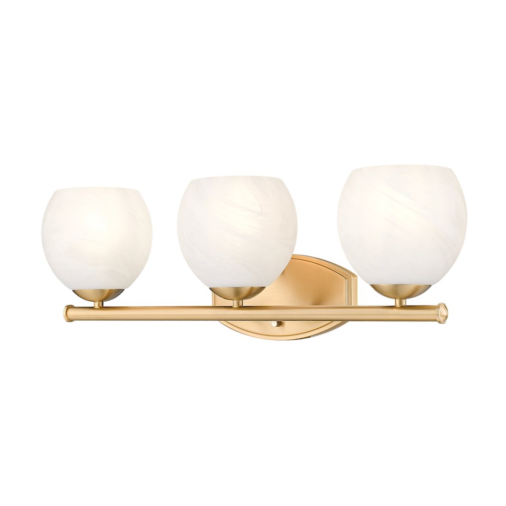 Z-Lite 3 Light Vanity, Modern Gold. Picture 1
