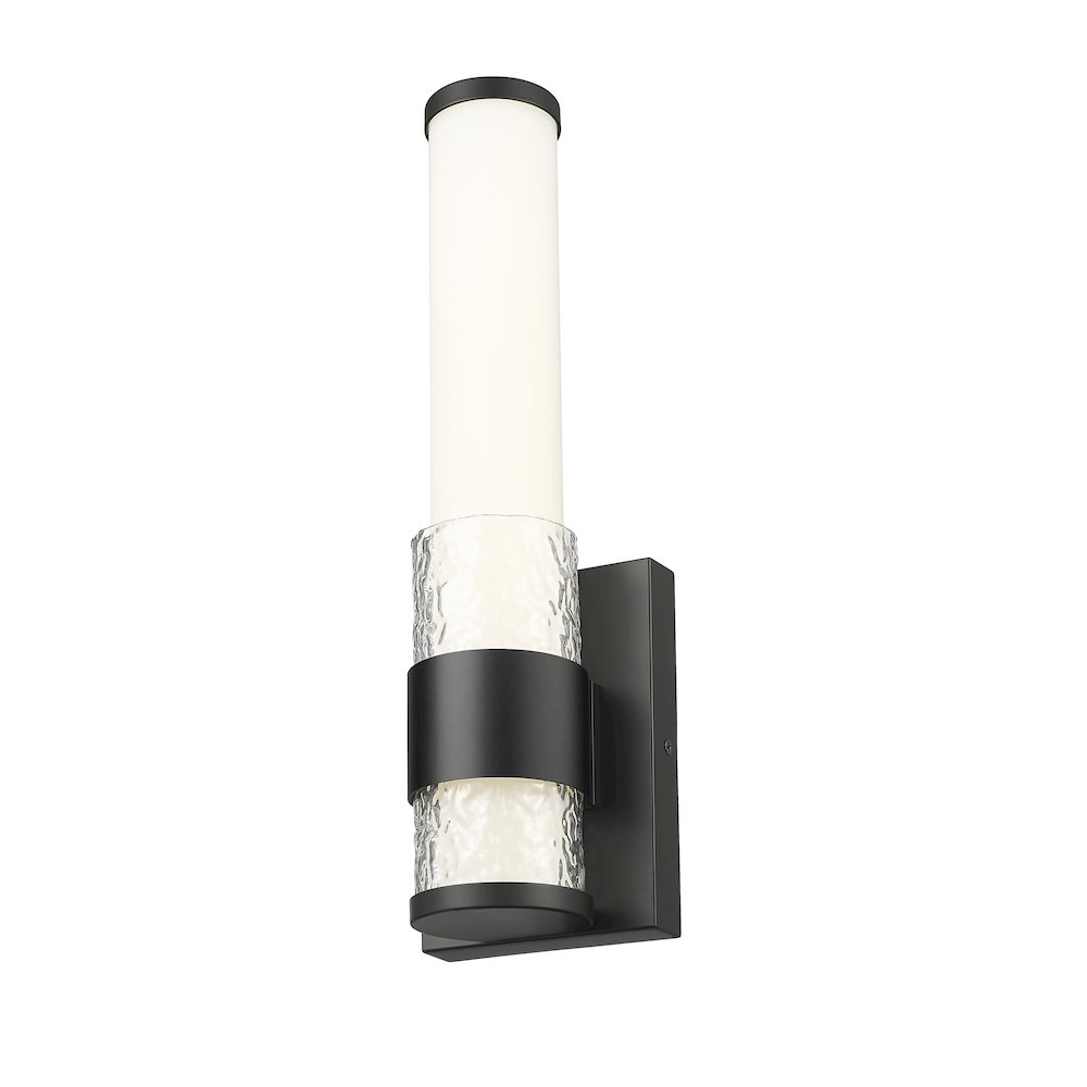Z-Lite Egon 1 Light Wall Sconce in Matte Black color, Steel frame. Picture 2