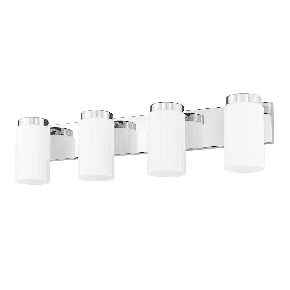 Z-Lite Burk 4 Light Vanity, Chrome. Picture 5