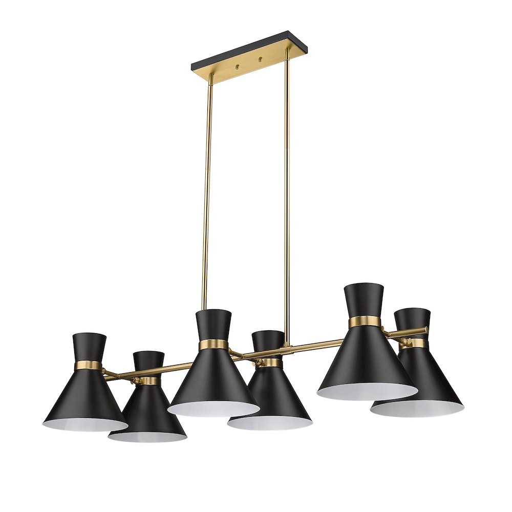 Z-Lite 6 Light Linear Chandelier. Picture 5