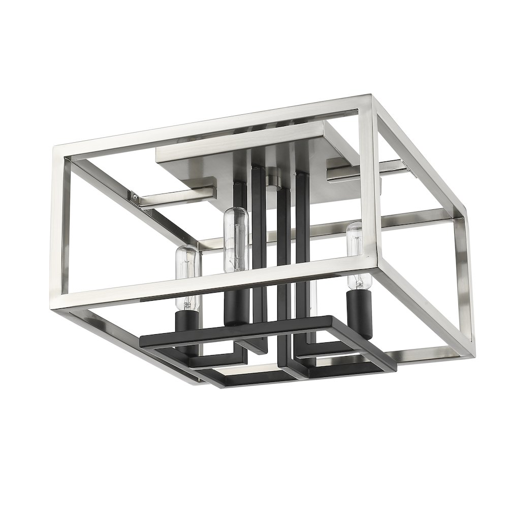 Z-Lite 4 Light Flush Mount. Picture 5