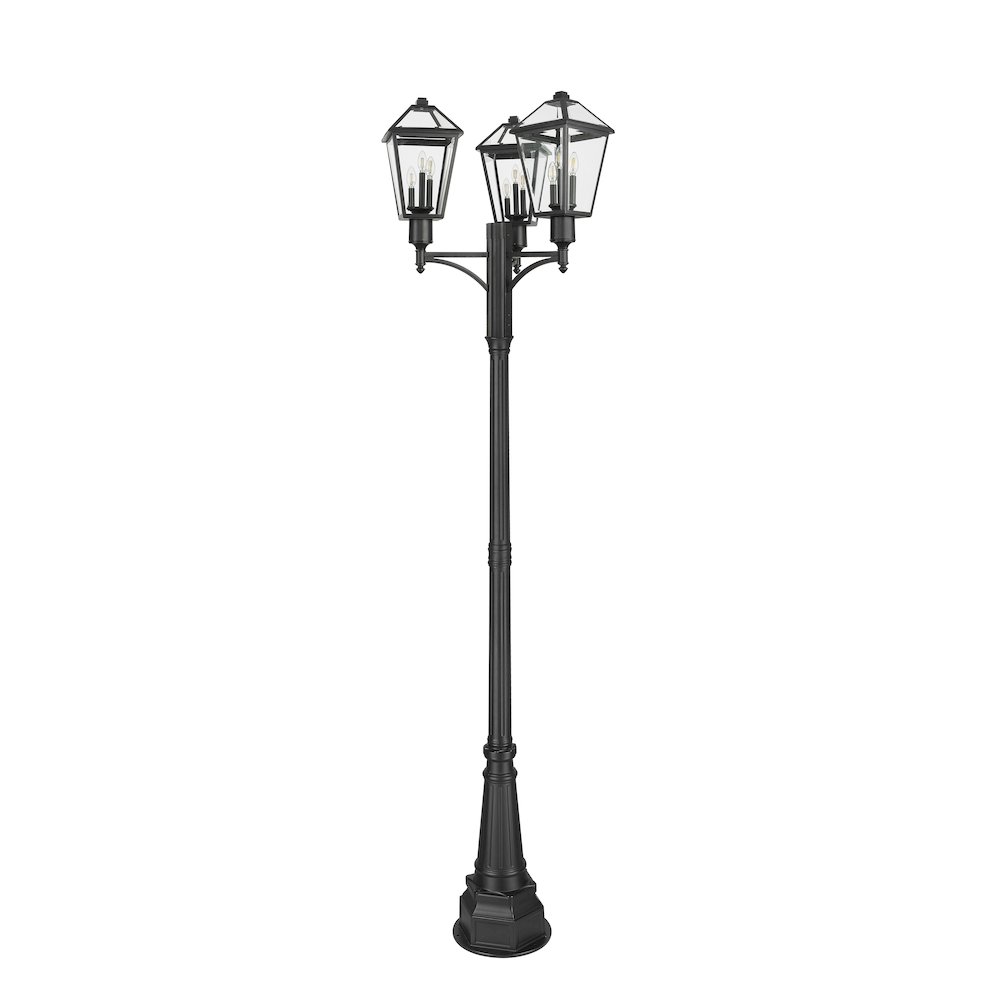 Z-Lite 3 Light Outdoor Post Mount Fixture. Picture 5