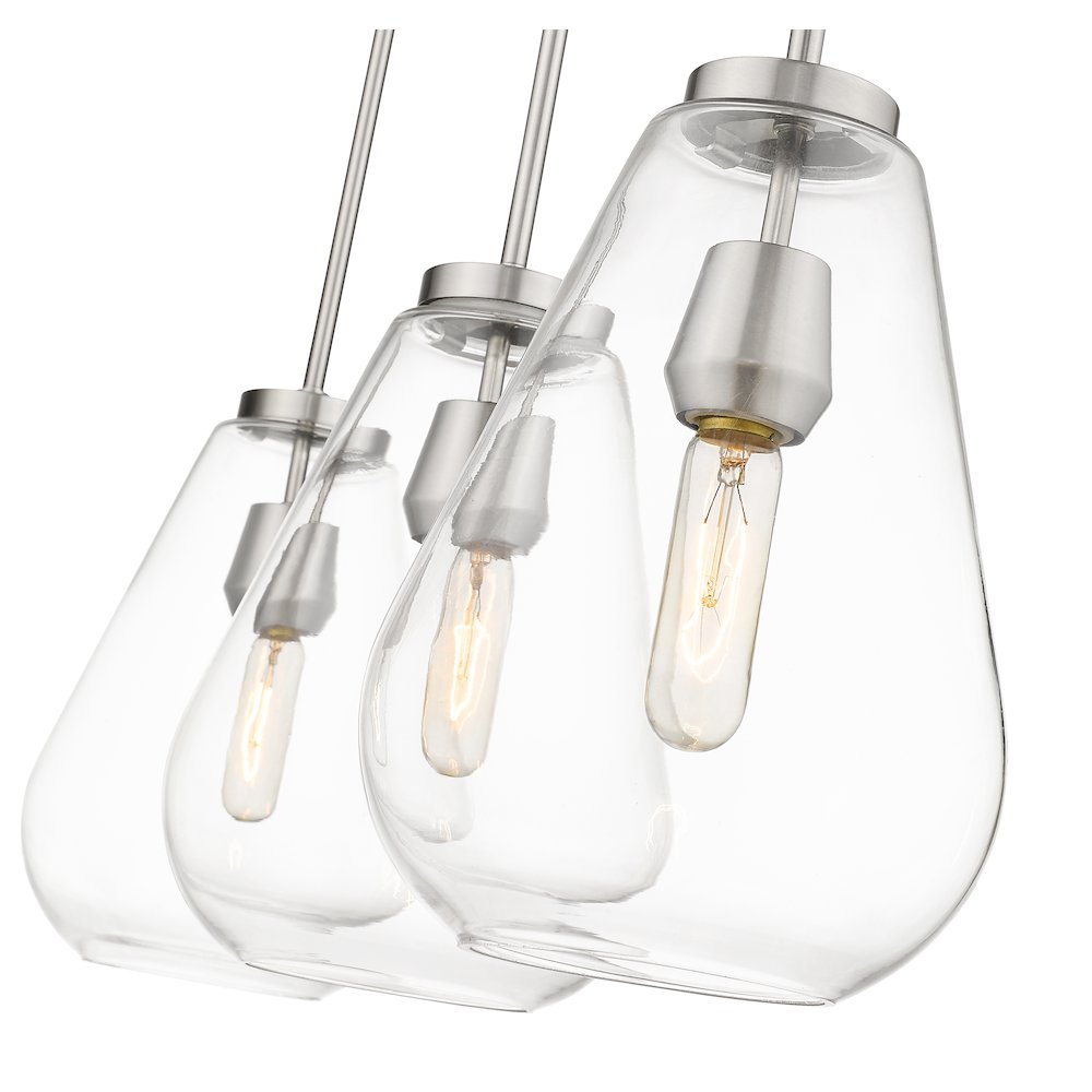 Z-Lite 3 Light Linear Chandelier. Picture 4