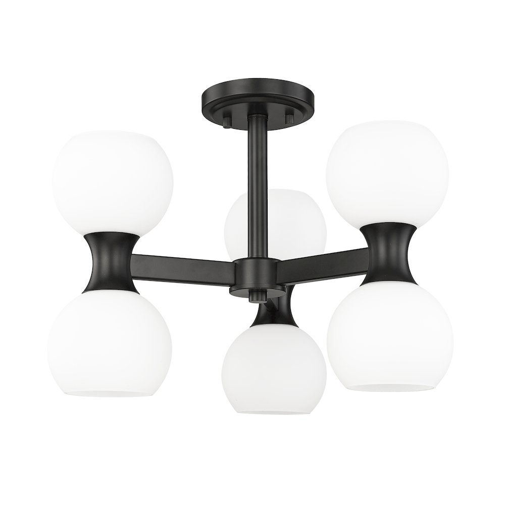 Z-Lite 6 Light Semi Flush Mount. Picture 5