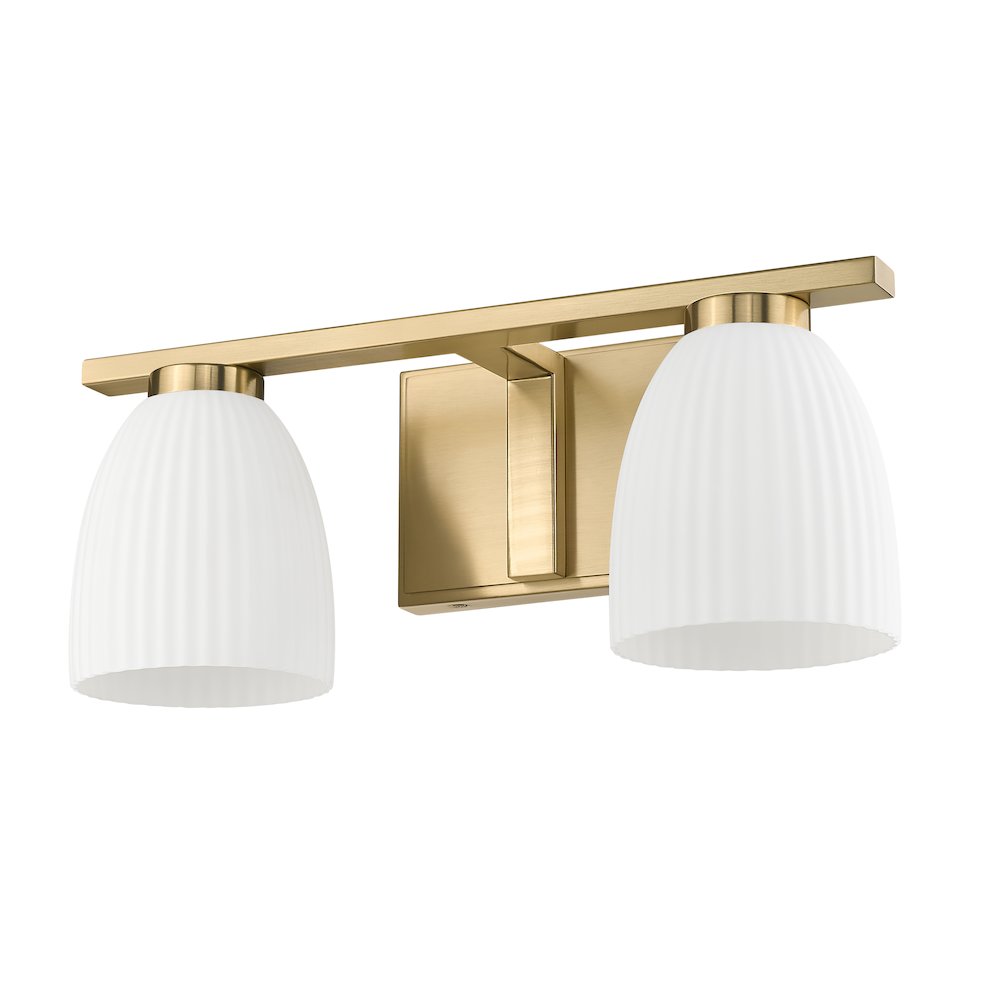 Z-Lite Naya 2 Light Vanity in Modern Gold color, Steel frame. Picture 5