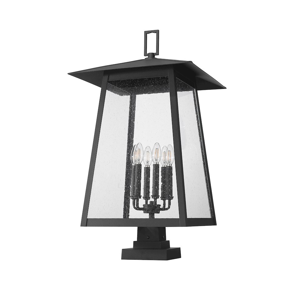 Z-Lite 6 Light Outdoor Pier Mounted Fixture. Picture 5