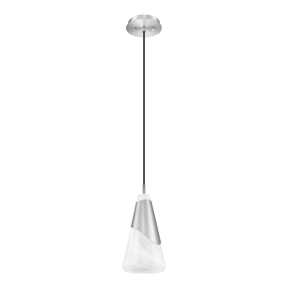 Z-Lite Aimie 1 Light Pendant, Brushed Nickel. Picture 5