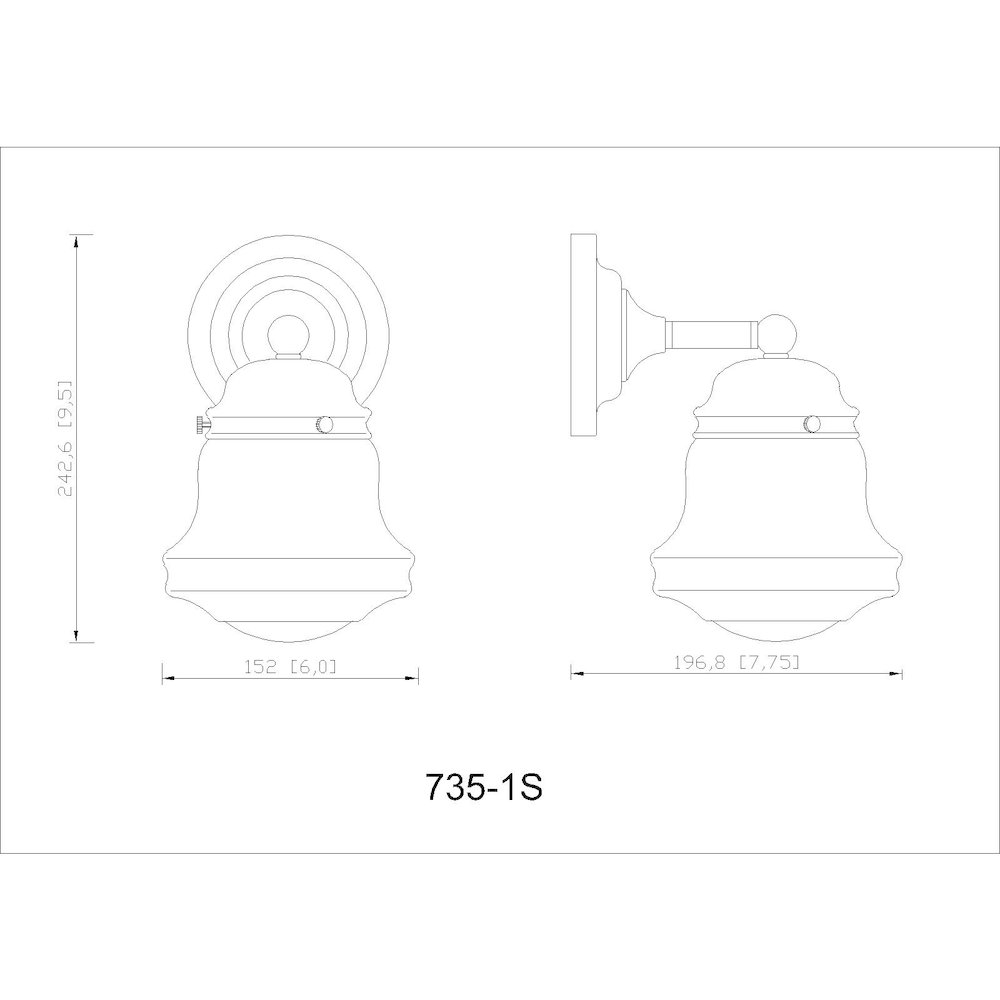 Z-Lite 1 Light Wall Sconce. Picture 8