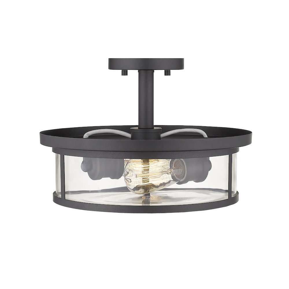 Z-Lite 2 Light Semi Flush Mount. Picture 4