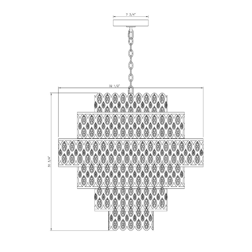 Z-Lite 17 Light Chandelier. Picture 8