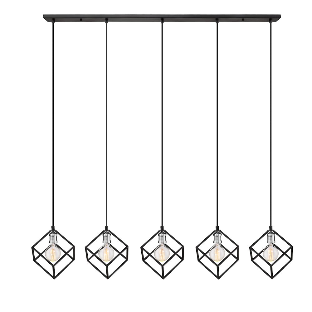 Z-Lite 5 Light Linear Chandelier. Picture 2