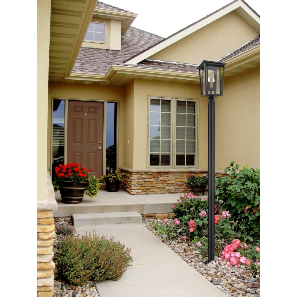 Z-Lite 2 Light Outdoor Post Mounted Fixture. Picture 2
