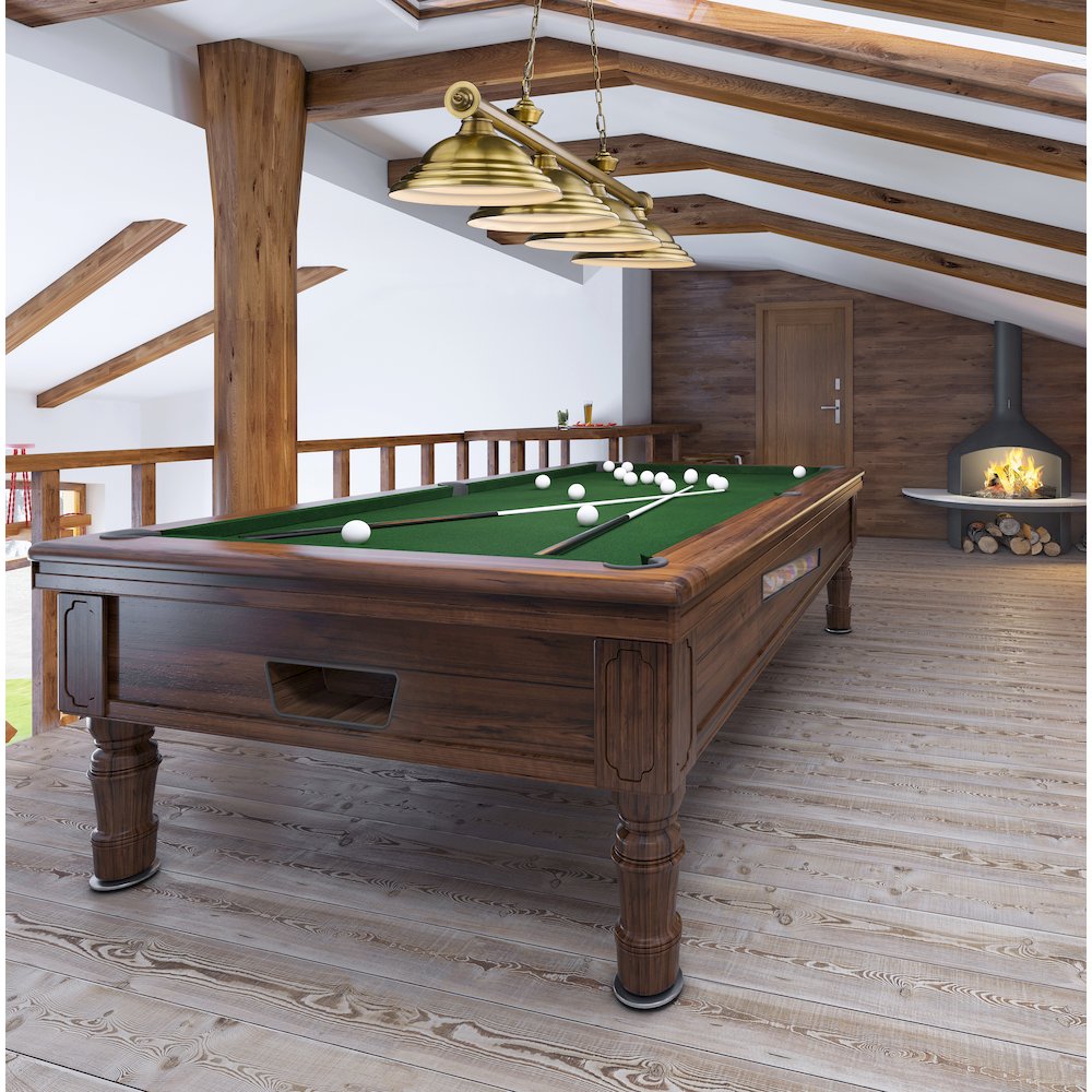 Z-Lite Cordon 4 Light Billiard, Steel Frame, Rubbed Brass Shade Color. Picture 6