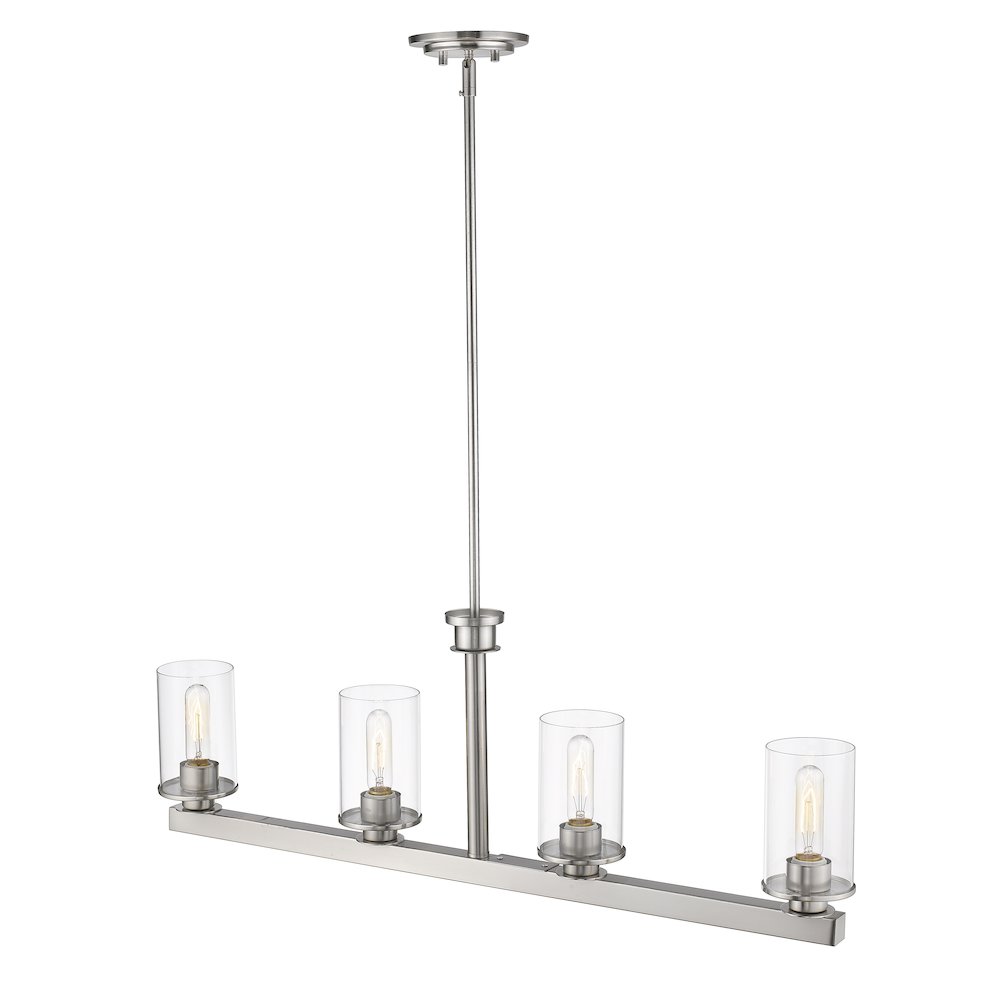 Z-Lite 4 Light Linear Chandelier. Picture 2
