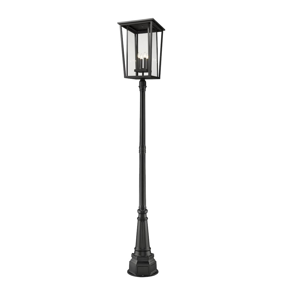 Z-Lite 4 Light Outdoor Post Mounted Fixture. Picture 1