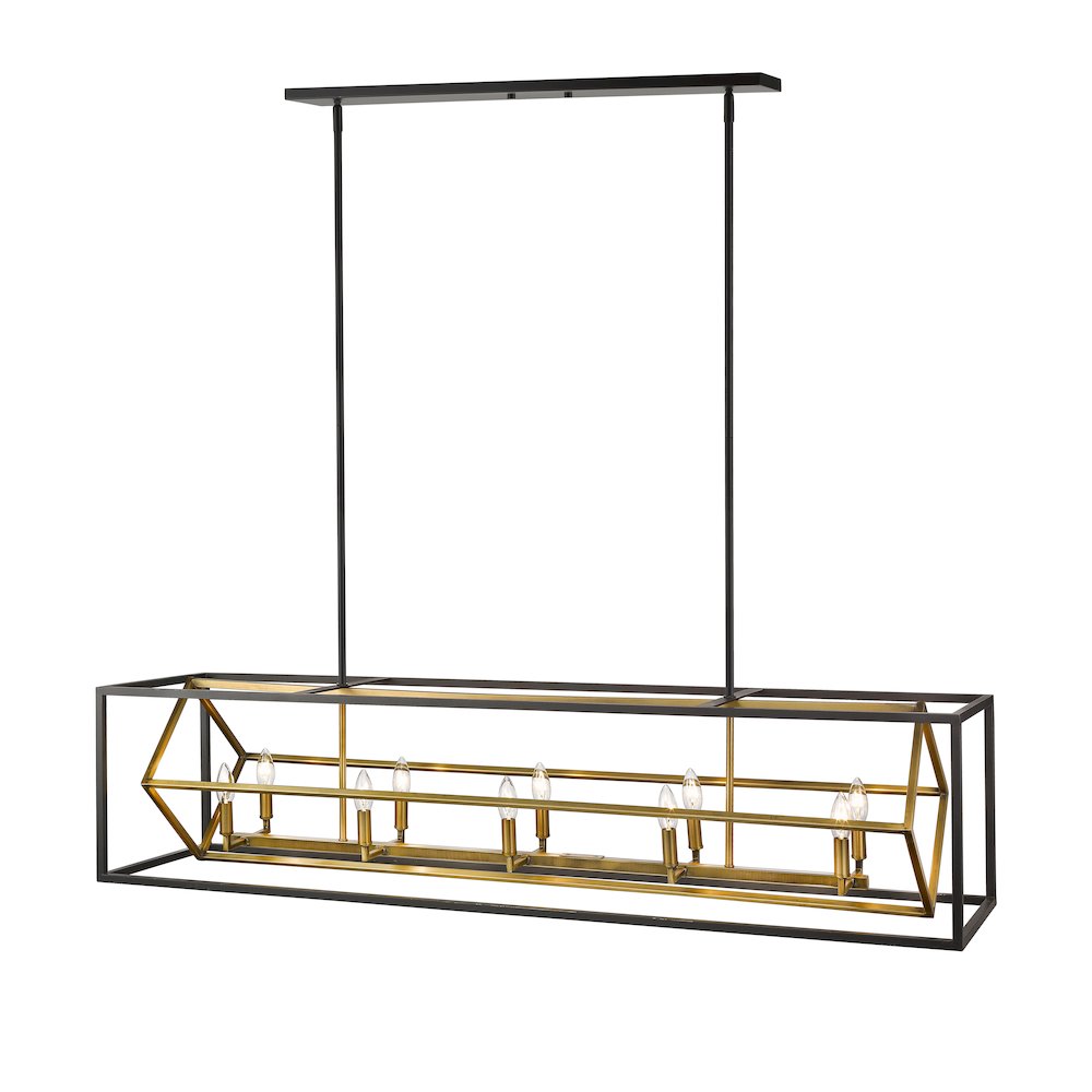 Z-Lite 10 Light Linear Chandelier. Picture 4