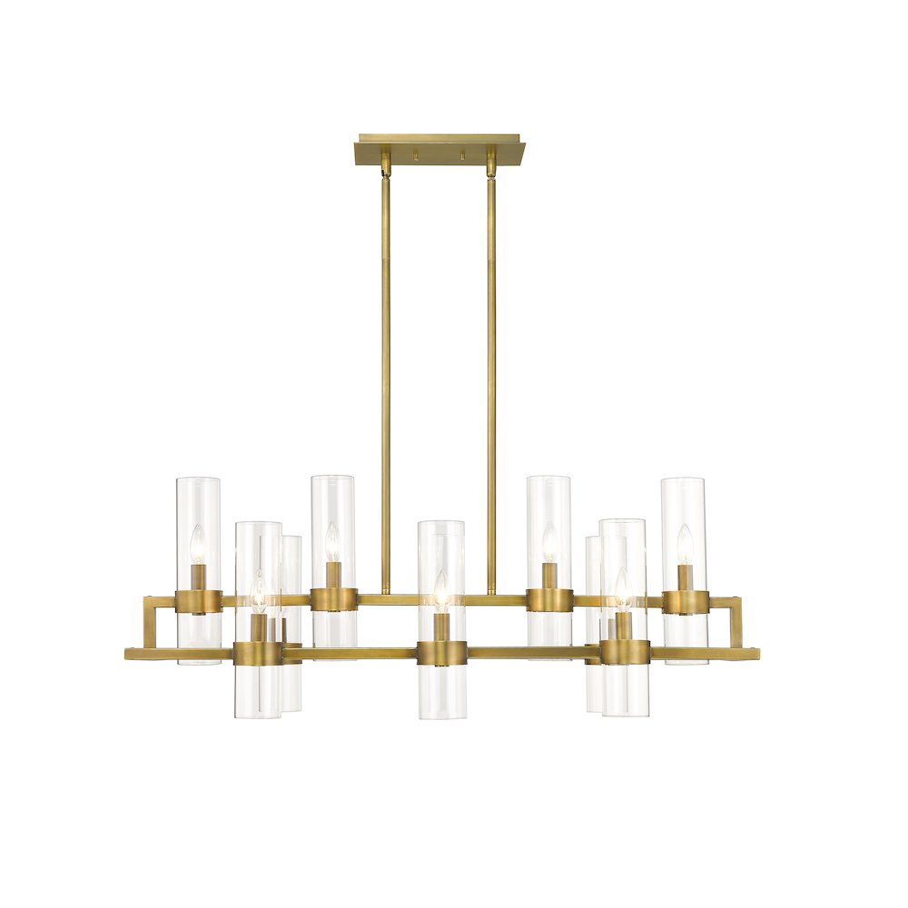 Z-Lite 10 Light Linear Chandelier. Picture 2