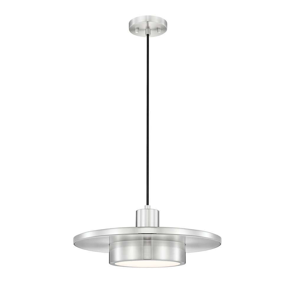 Z-Lite 1 Light Pendant, Brushed Nickel. Picture 1