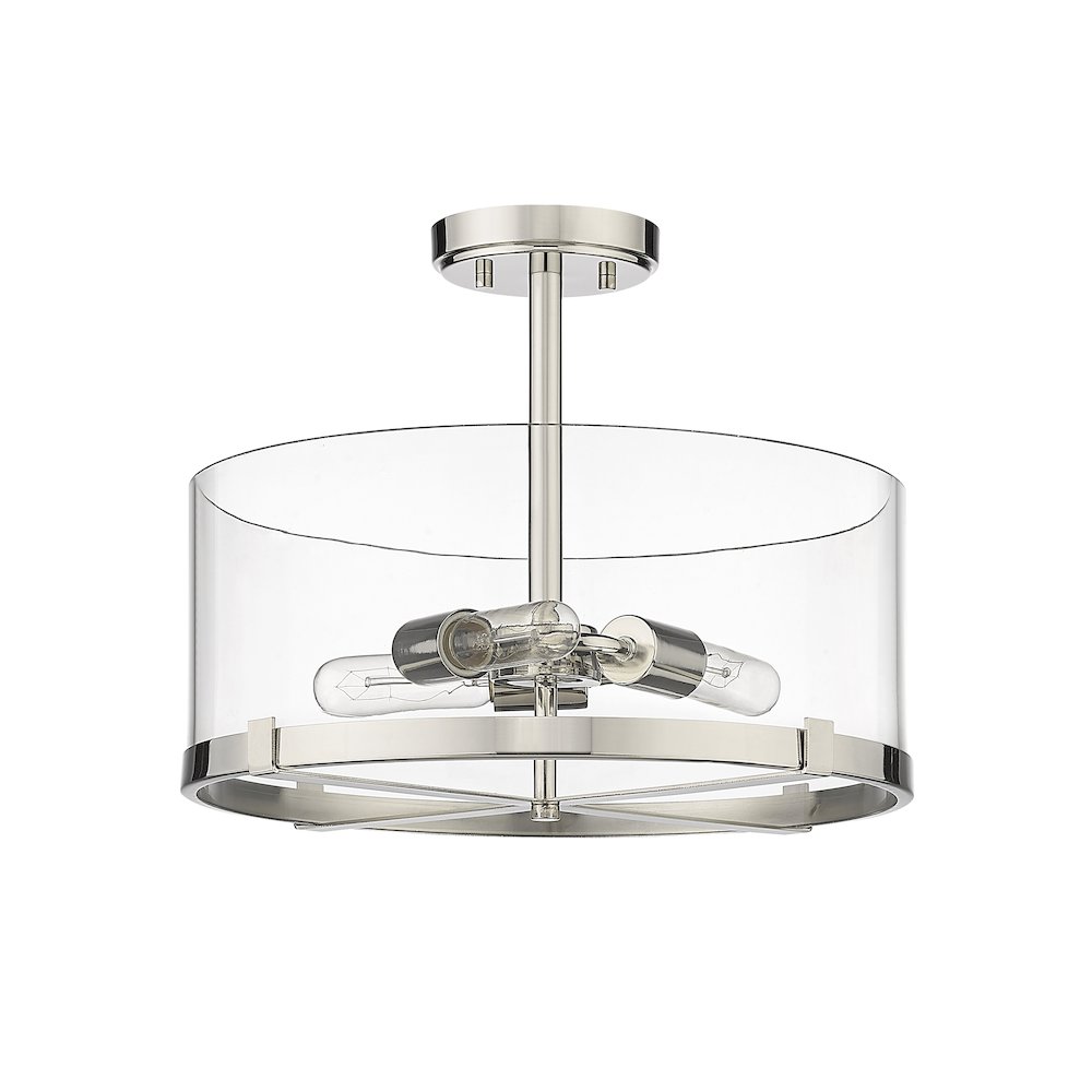 Z-Lite 3 Light Semi Flush Mount. Picture 5
