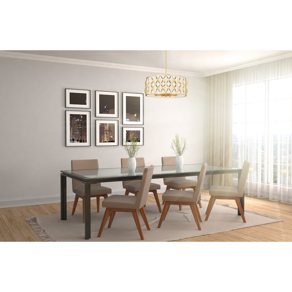 Z-Lite 8 Light Pendant. Picture 7