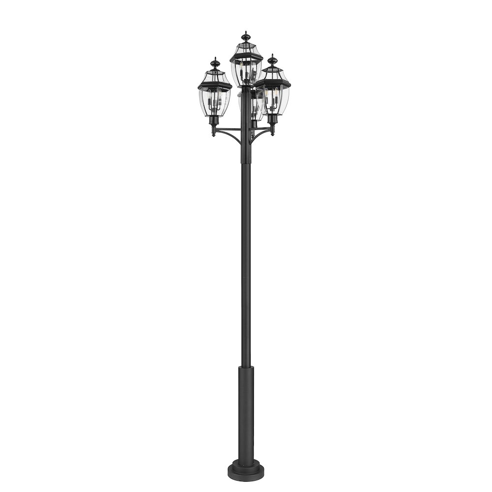 Z-Lite 3 Light Outdoor Post Mount Fixture. Picture 5