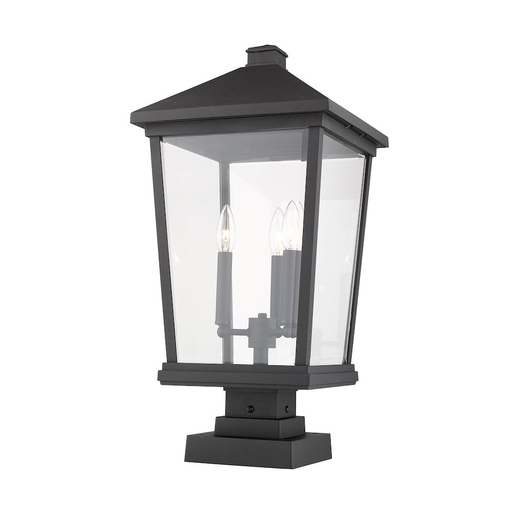Z-Lite 3 Light Outdoor Pier Mounted Fixture. Picture 4