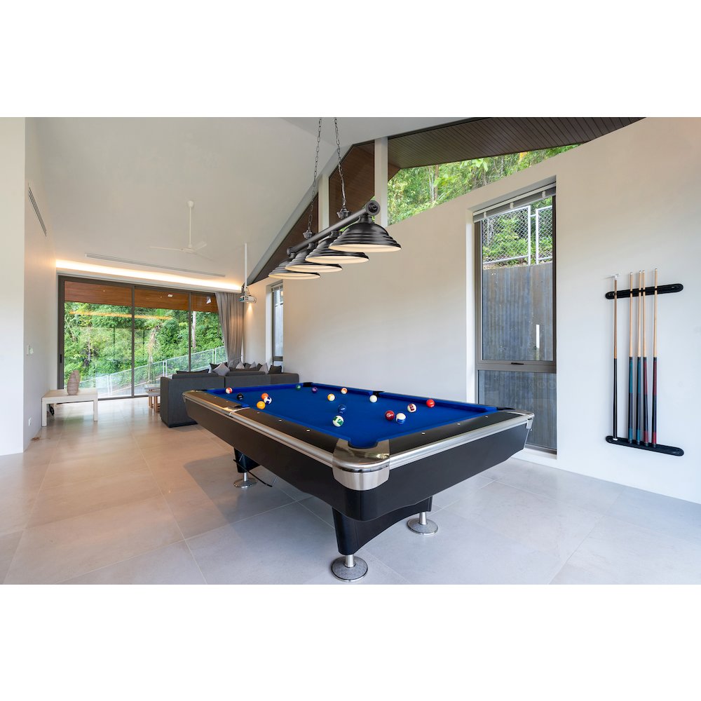 Z-Lite Cordon 4 Light Billiard, Steel Frame, Bronze Plate Shade Color. Picture 7