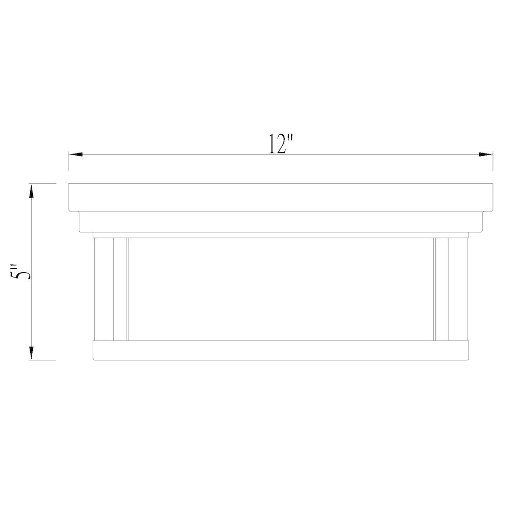 Z-Lite 2 Light Flush Mount. Picture 8