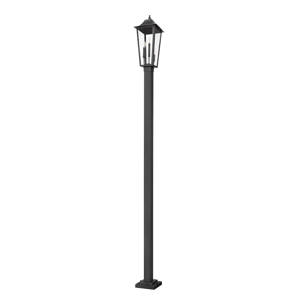Z-Lite 3 Light Outdoor Post Mounted Fixture. Picture 5