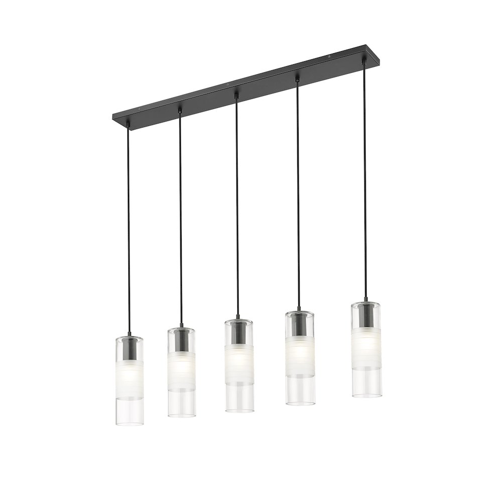 Z-Lite 5 Light Linear Chandelier. Picture 3