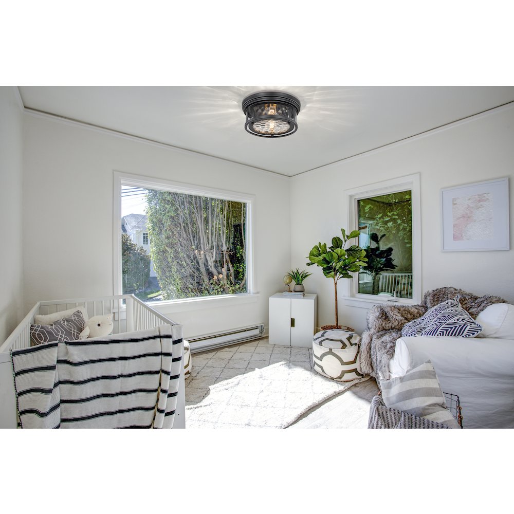 Z-Lite 2 Light Flush Mount. Picture 7