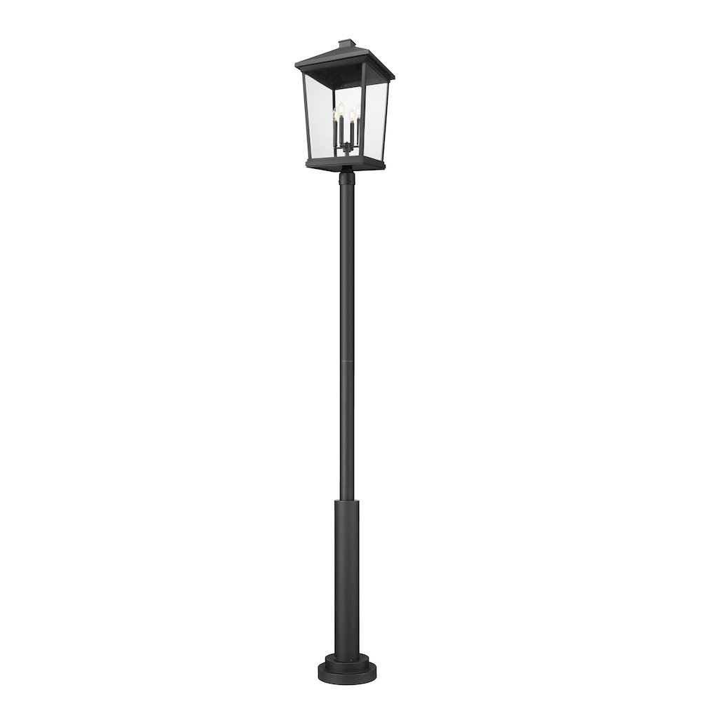 Z-Lite 4 Light Outdoor Post Mount Fixture. Picture 2