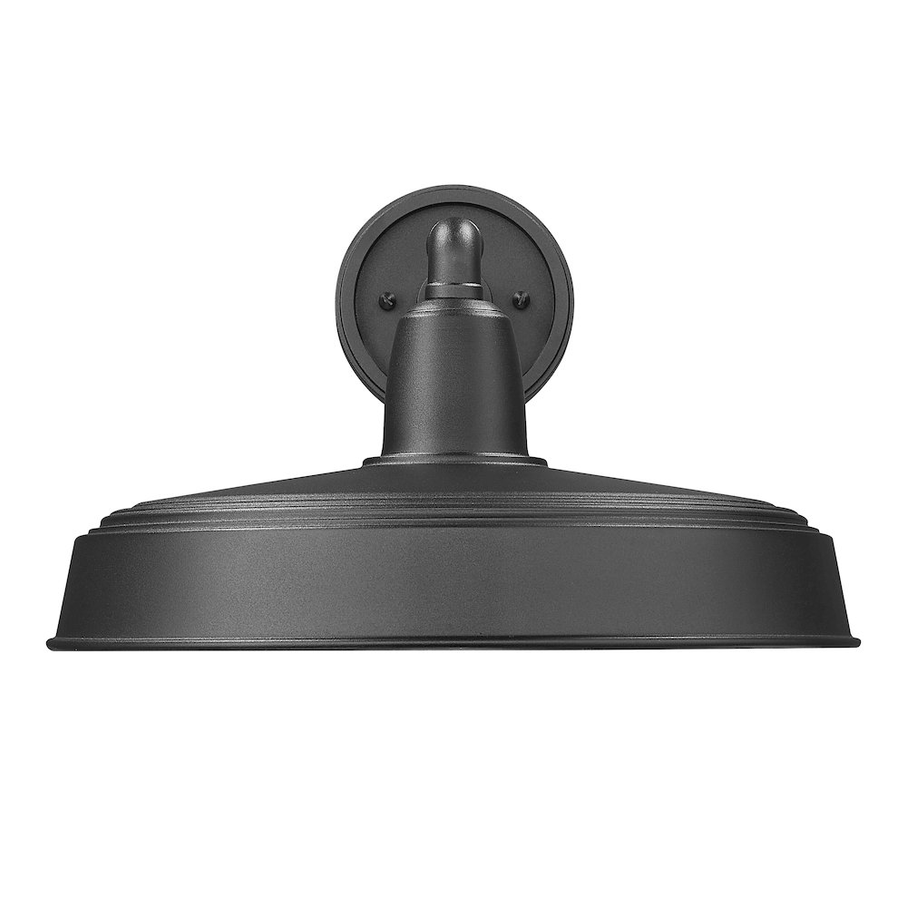 Z-Lite RLM 1 Light Outdoor Wall Light in Sand Black color, Aluminum frame. Picture 2