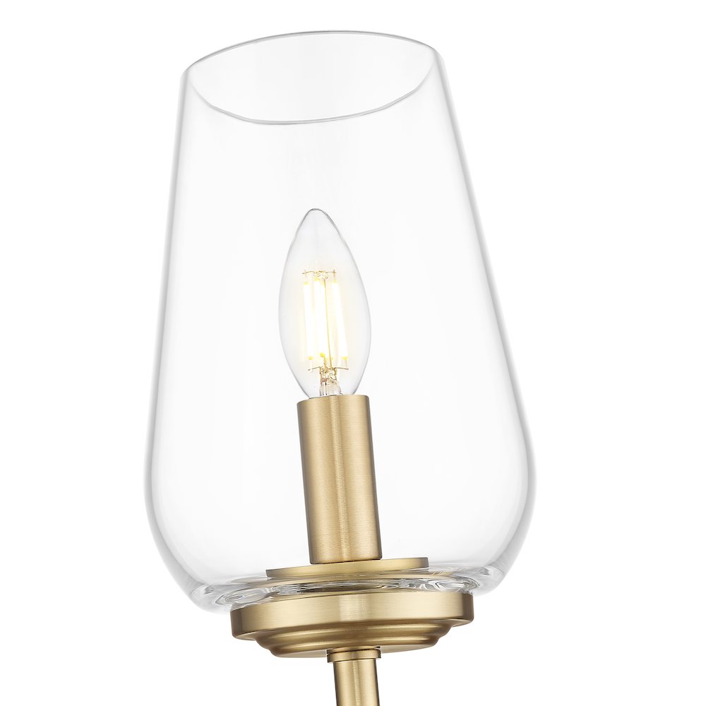Z-Lite 1 Light Wall Sconce, Modern Gold. Picture 4