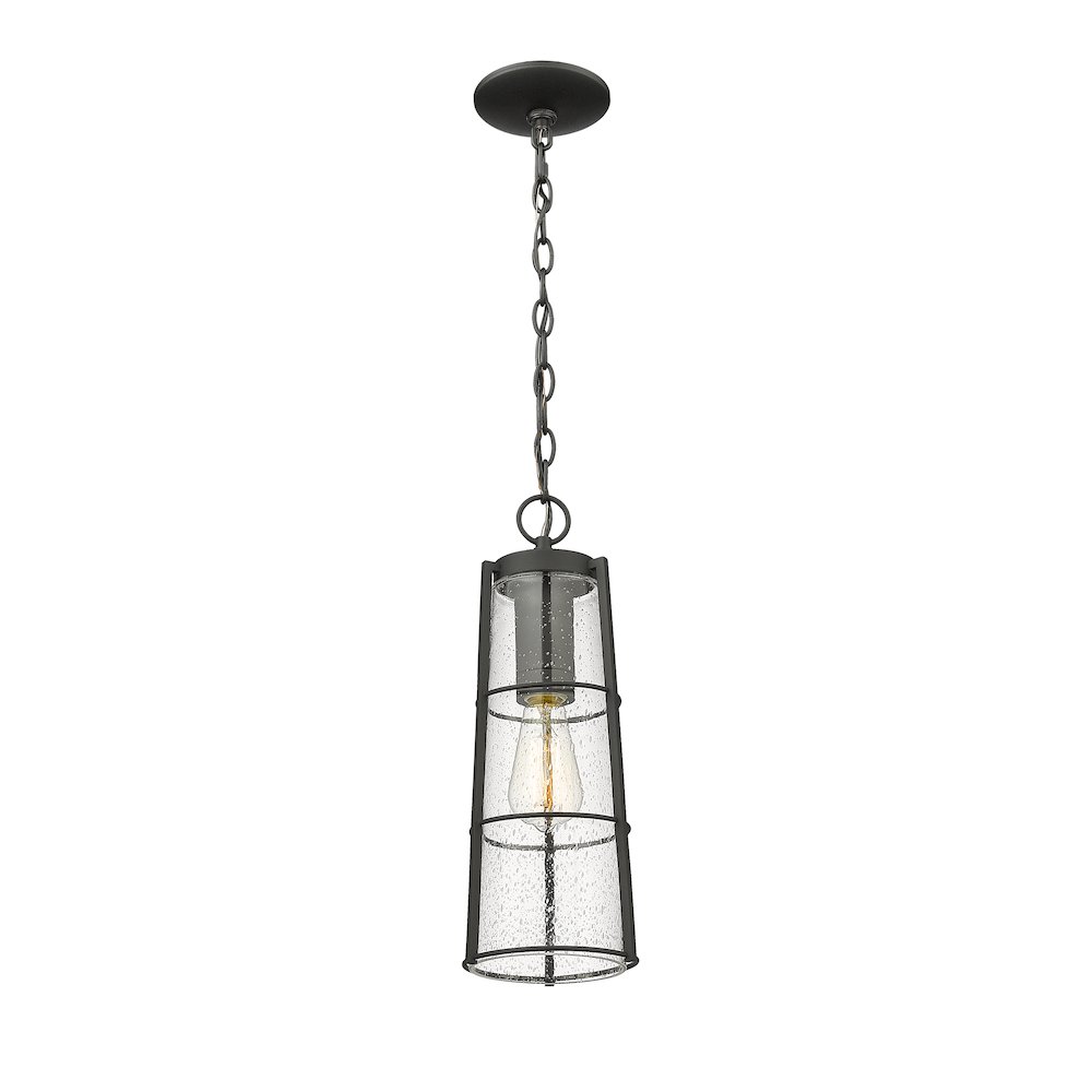 Z-Lite 1 Light Outdoor Chain Mount Ceiling Fixture. Picture 3