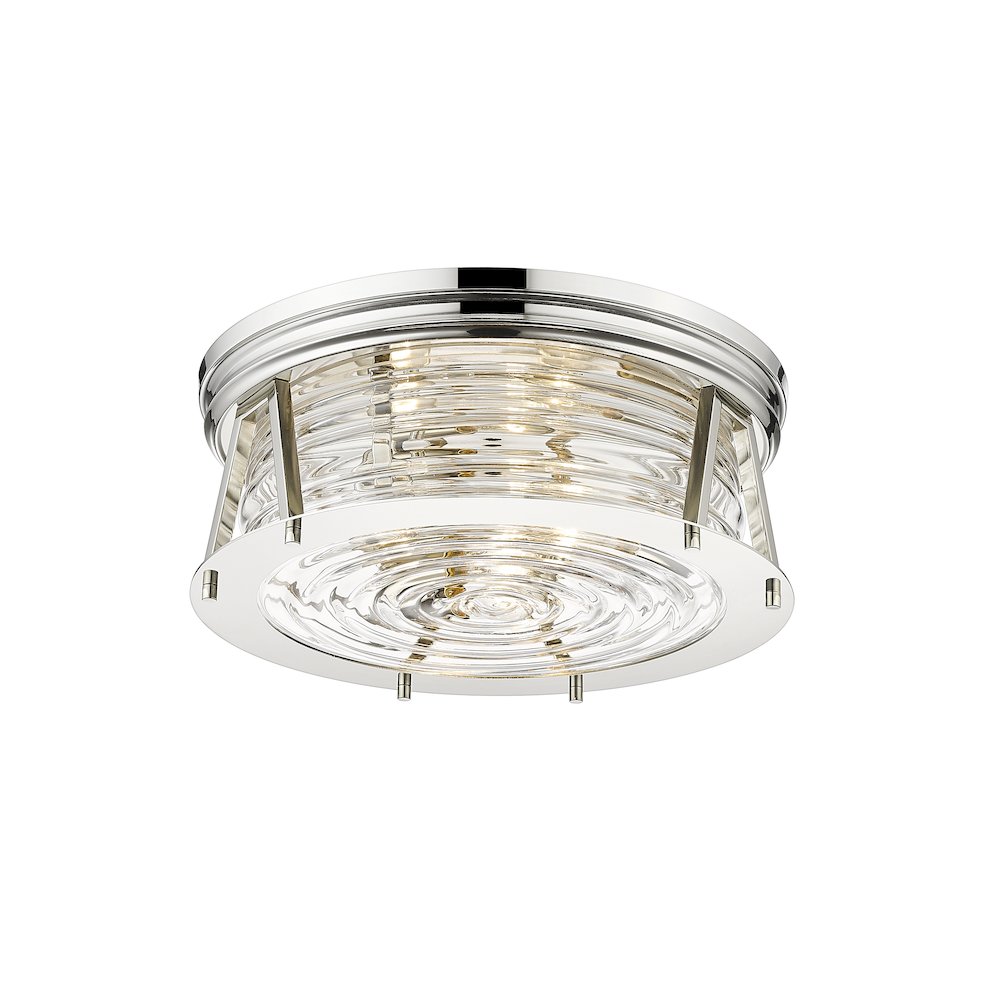 Z-Lite 3 Light Flush Mount. Picture 3