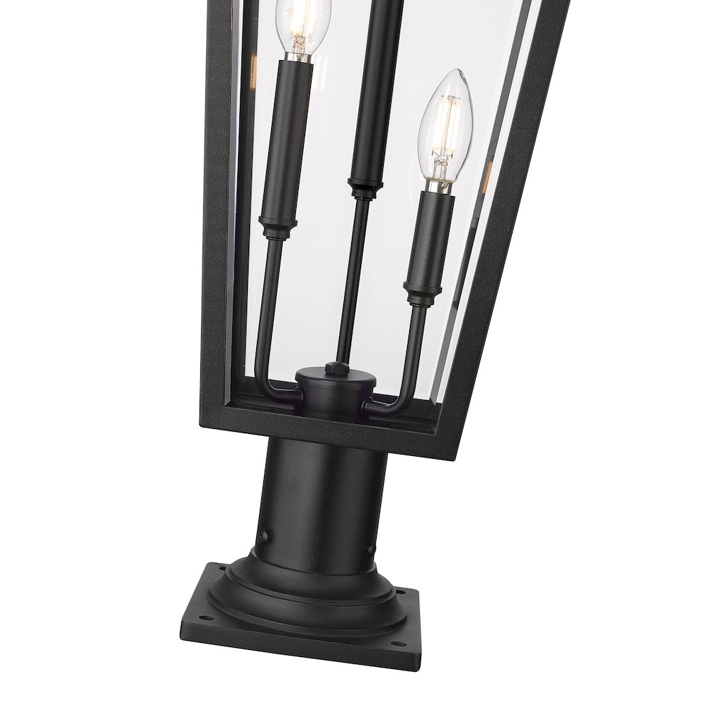 Z-Lite 3 Light Outdoor Pier Mounted Fixture. Picture 4