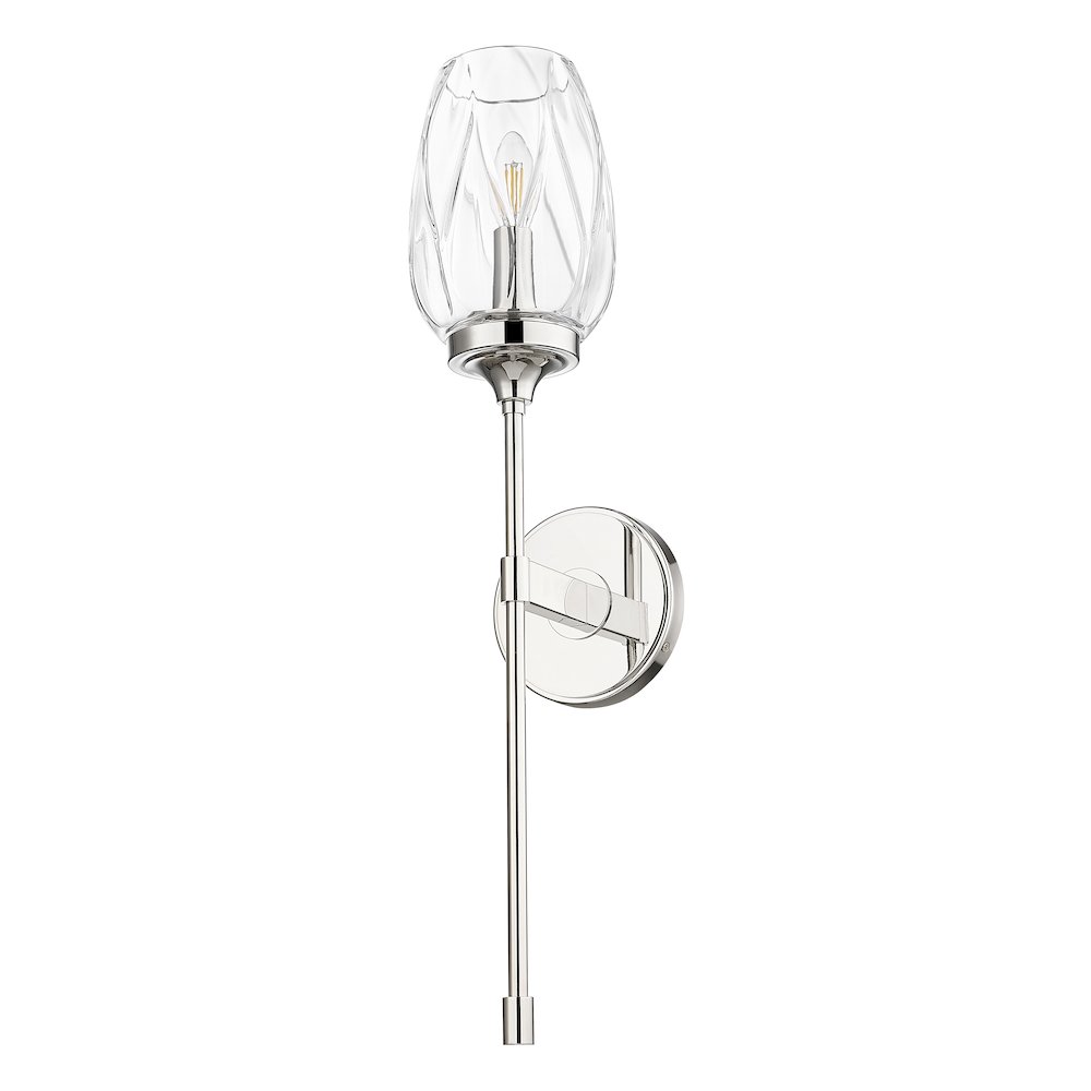 Z-Lite 1 Light Wall Sconce, Polished Nickel. Picture 7